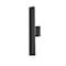 Z-Lite Edge Outdoor Wall, 2-Light, 4.5 In.W x 3.75 In.L x 20.5 In.H, Black/Sandblast 576S-2-BK-LED - alternate 3